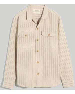 MW Brushed Flannel Easy Shirt-Jacket - Brown