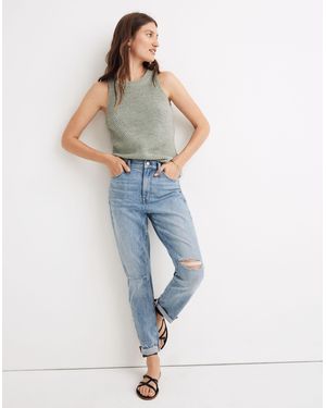MW The Petite High-Rise Slim Boyjean - Blue