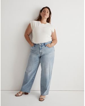 MW Plus Curvy Baggy Straight Jeans - Blue