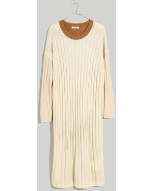 MW (Re)Sourced Ribbed Midi Jumper Dress - Natural