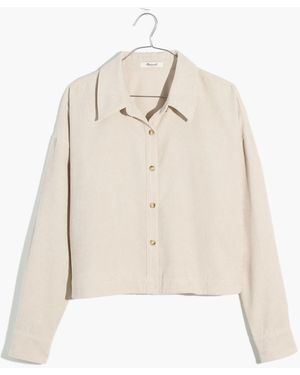 MW Corduroy Hartfield Crop Shirt - Natural