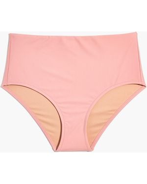 MW Madewell Second Wave Retro High-Waisted Bikini Bottom - Multicolour