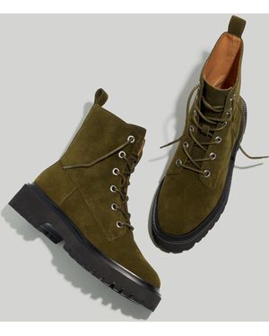 MW The Rayna Lace-Up Lugsole Boot - Green