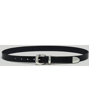 MW Skinny Leather Western Belt - Multicolour