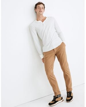 MW Athletic Slim Brushed Chino Trousers - White
