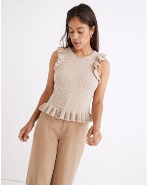 MW Nicollet Ruffle Jumper Tank - Natural