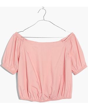 MW Off-The-Shoulder Bubble Top - Pink
