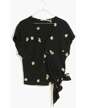 MW Sash-Tie Wrap Top - Black