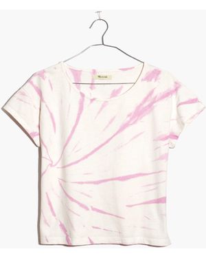 MW Tie-Dye Cap-Sleeve Boxy Tee - Natural