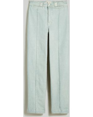 MW The Perfect Vintage Wide-Leg Jean: Garment-Dyed Pintuck Edition - Grey