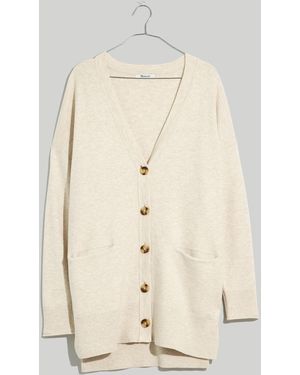 MW Plus Miller Cardigan Jumper - White