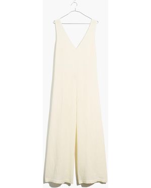 MW Lightestspun Tie-Back Cover-Up Jumpsuit - White