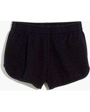 MW Plus L Curved-Hem Sweatshorts - Black
