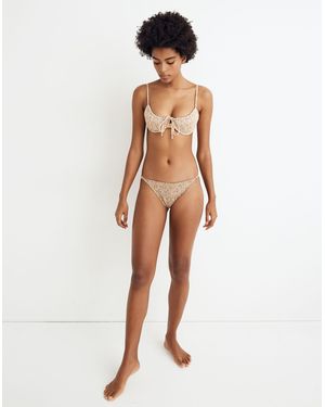 MW Palm Nusa Smocked Bikini Bottom - White