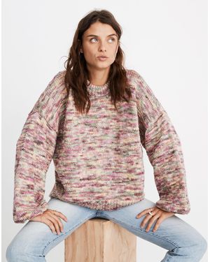 MW Madewell X Manos Del Uruguay&Trade; Space-Dyed Pullover Jumper - Brown