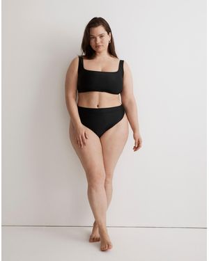MW Plus High-Rise Crossover Bikini Bottom - Multicolour