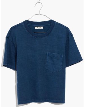 MW Garment-Dyed Easy Crop Tee - Blue