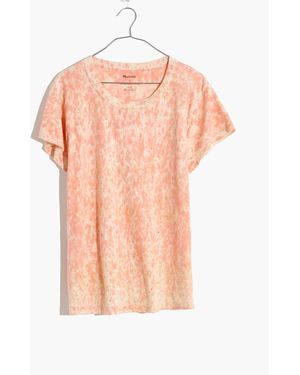 MW Madewell X Botanical Colours Tie-Dye Perfect Vintage Tee - White