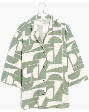 MW Lightestspun Cover-Up Camp Shirt - White