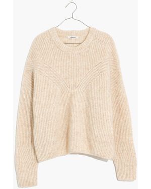 MW Plus Belfiore Ribbed Pullover Jumper - Natural