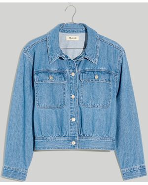 MW Crop Jean Jacket - Blue
