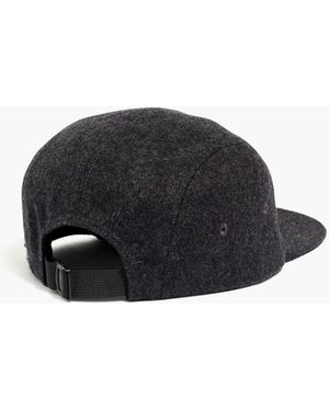 MW Wool Five-Panel Baseball Cap - Black
