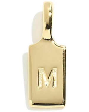 MW Delicate Collection Demi-Fine 14K Plated Initial Charm - White