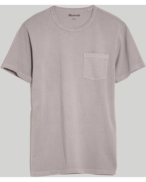 MW Garment-Dyed Allday Crewneck Pocket Tee - Grey