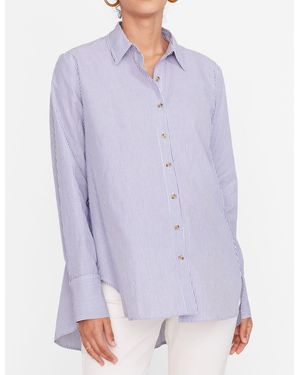 MW Hatch Collection&Reg; Maternity Classic Button-Down Shirt - Purple