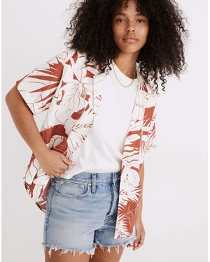 MW Relaxed Denim Shorts - White