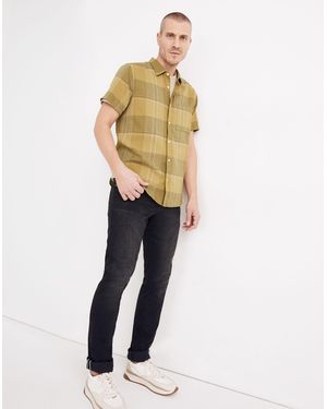 MW Textured Cotton Perfect Short-Sleeve Shirt - Multicolour