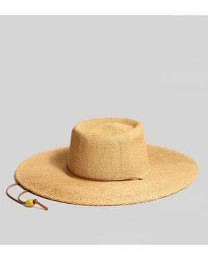 MW Stampede-Strap Wide-Brim Straw Hat - Natural