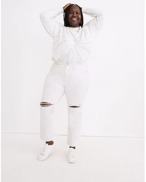 MW The Plus Perfect Vintage Crop Jean - White