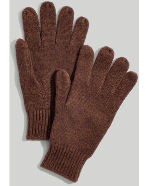 MW Wool Texting Gloves - Brown