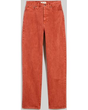 MW Baggy Straight Jeans: Garment-Dyed Edition - White
