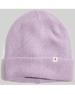 MW (Re)Sourced Cotton Cuffed Beanie - Purple