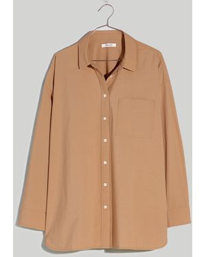 MW The Signature Poplin Oversized Shirt - Natural