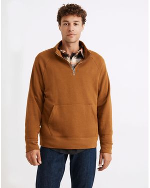 MW L Betterterry Quarter-Zip Sweatshirt - Brown