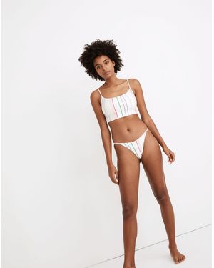 MW Madewell Second Wave String Bikini Bottom - White