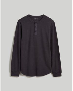 MW Thermal Henley Tee - Black