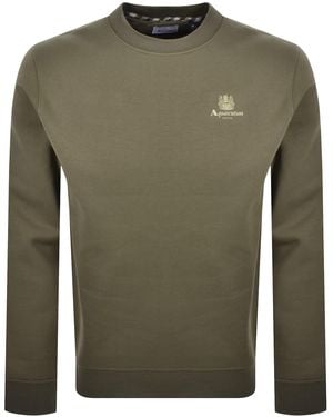 Aquascutum Active Logo Sweatshirt - Green