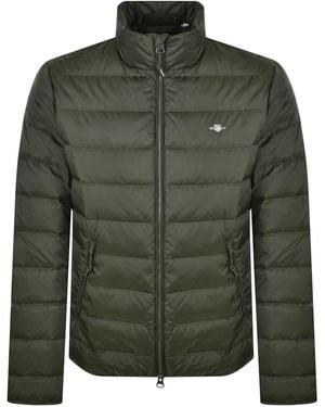 GANT Light Down Jacket Dark Moss - Green