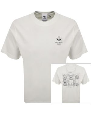 adidas Originals Milan Shop T Shirt Off - White