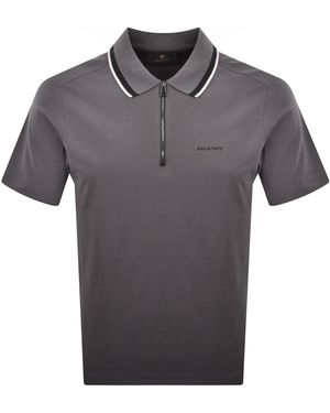 Belstaff Alloy Tipped Polo T Shirt Tornado - Grey