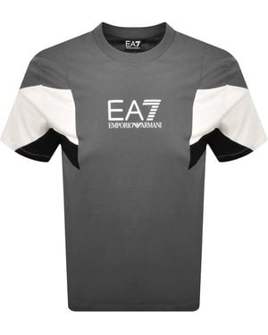 EA7 Emporio Armani Logo T Shirt - Grey
