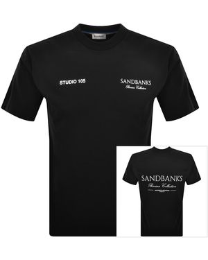 Sandbanks Riveria Collection T Shirt - Black