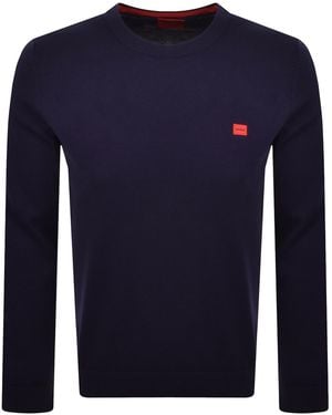 HUGO San Cassius Knit Jumper - Blue