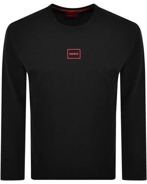 HUGO Laze Long Sleeve T Shirt - Black