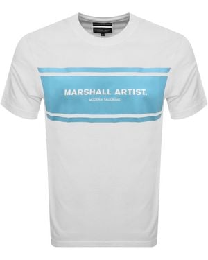 Marshall Artist Brent Logo T Shirt - Blue