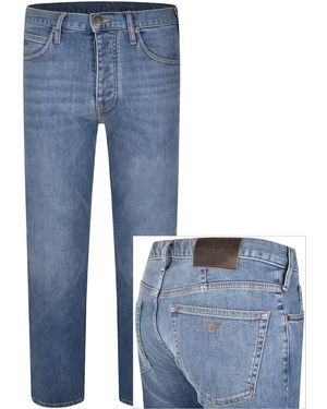 Armani Emporio J21 Regular Jeans Light Wash - Blue